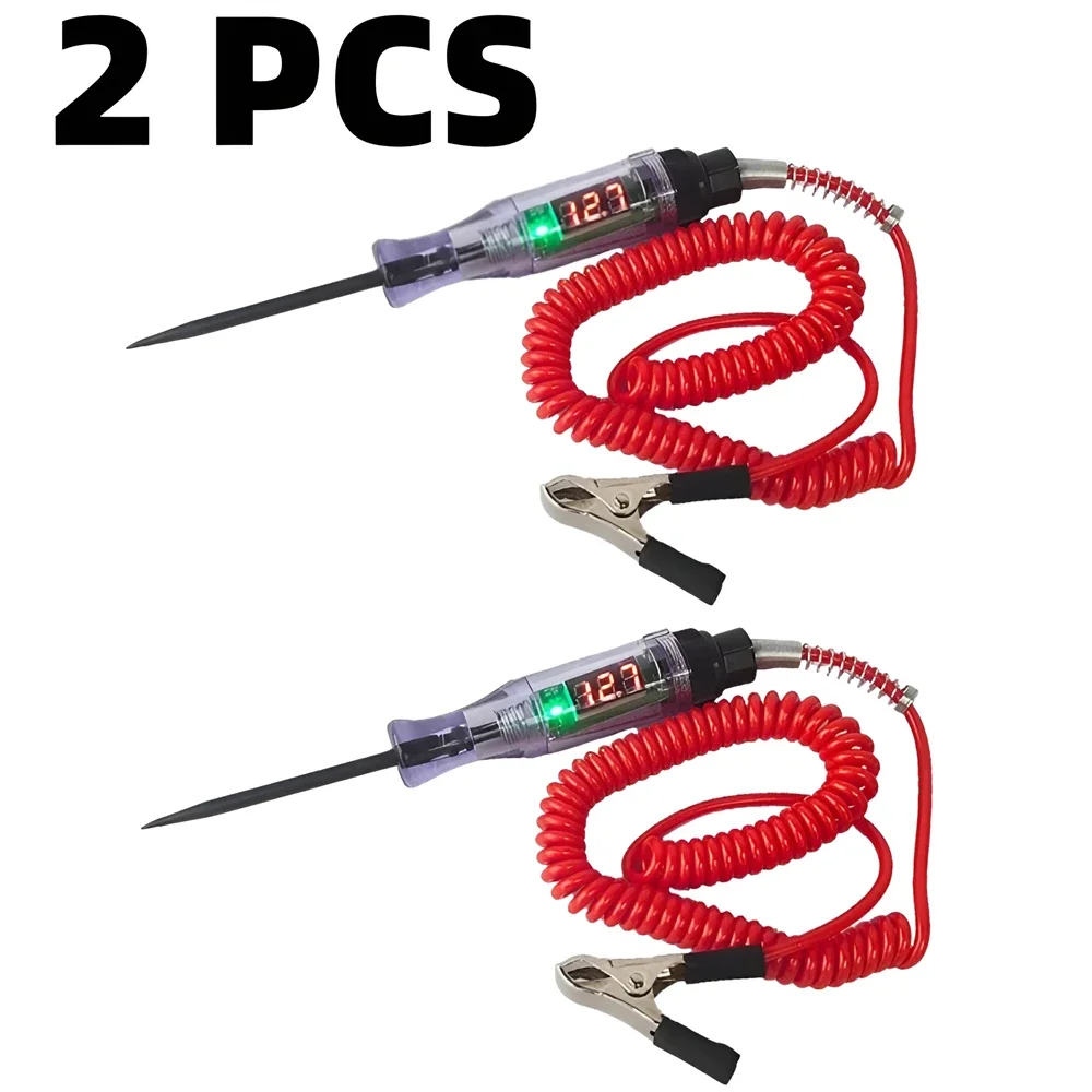 Hoge Kwaliteit Auto Circuit Tester Vrachtwagen Voltage Tester Circuit Dc 6V 12V 24V Auto Diagnostische sonde Test Pen Auto Gereedschap