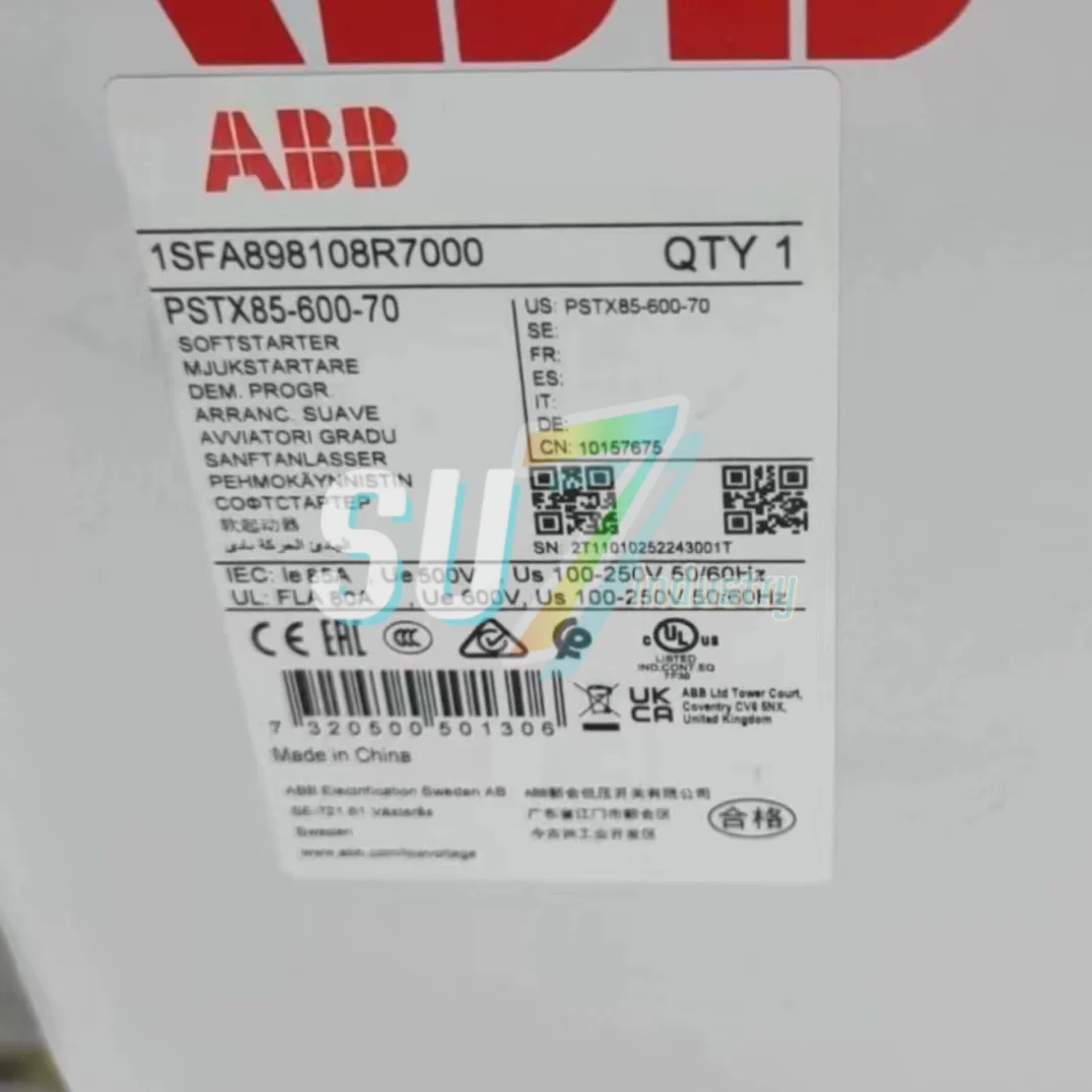 

Soft Starter new in stock PSTX85-600-70 1SFA898108R7000