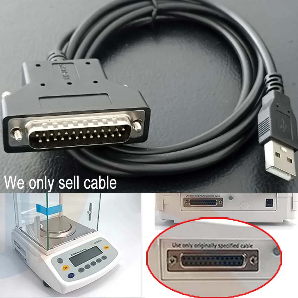 

Sartorius Balance Scale 25pin DB25 to PC Serial Cable USB RS232 DB25 Male Cross Wired Null Modem Cable 180cm 6FT