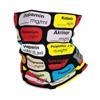 Anesthesia Medication Bandana Neck Cover Printed Mask Scarf Multi-use Balaclava Outdoor Sports Unisex Adult Winter