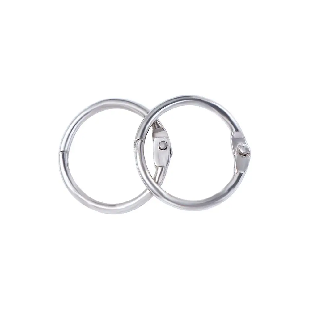DIY Albums Scrapbook Split Ring High Quality Loose-leaf Book Hoops Circle Book Binder Metal Ring Binder Hinged Rings Keychain