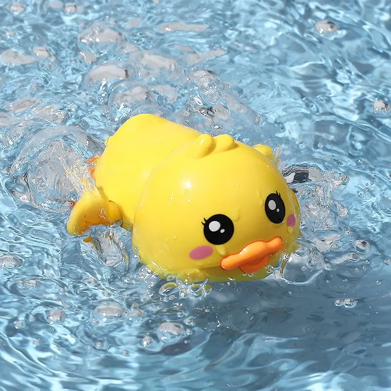 Bath Toy.Cute Animal Clockwork Bathtub Swimming Pool Toy. Floating Wind Up Swimming Duck Pool Toys For Preschool Toddler