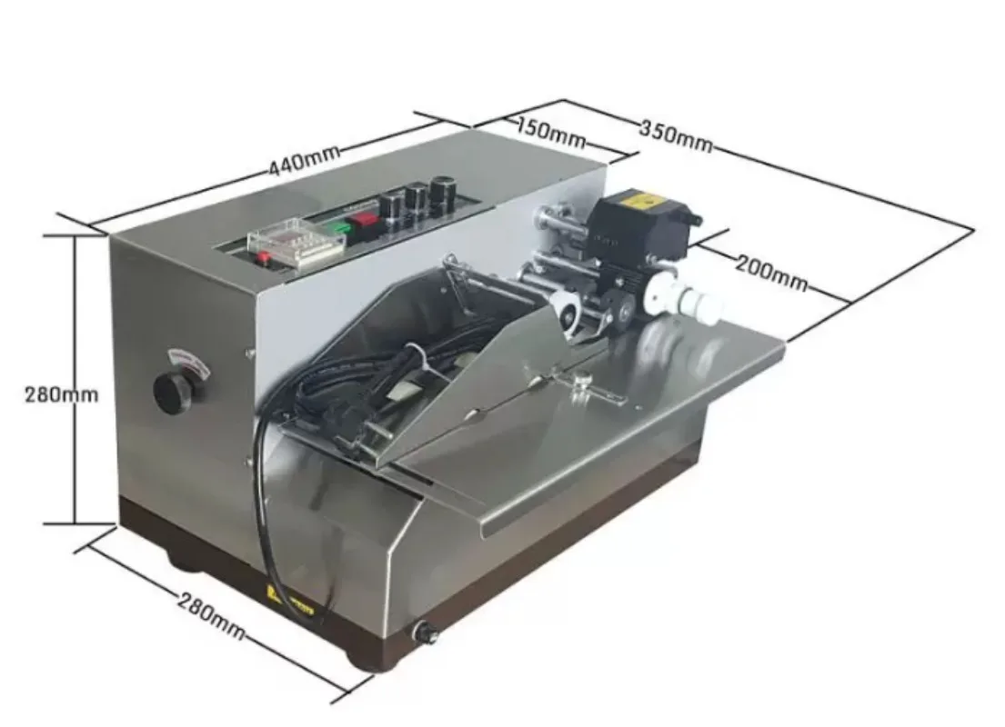 MY-380F Automatic Coding Machine 220V Automatic Ink Wheel Coding Machine Plastic Bag Carton Inkjet Coding Machine 1PC