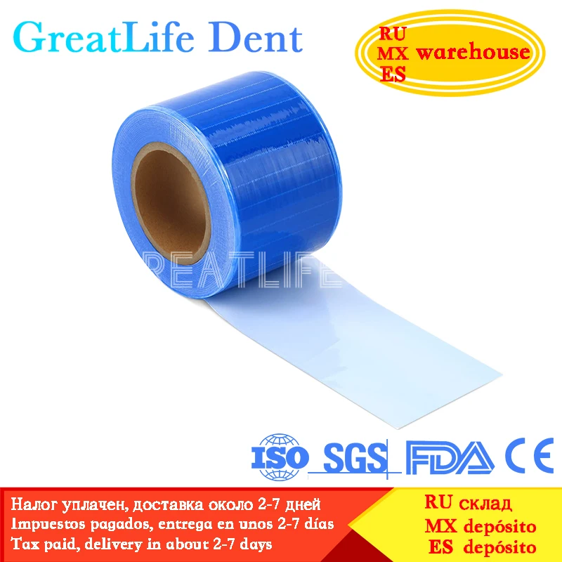 Greatlife Dent Protective Film Barrier Protecting 150x100mm Plastic Oral Isolation Membrane Dental Disposable Protective Film