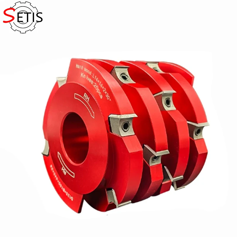 Woodworking Tools, Indexable Heavy-Duty Spiral Cutter, Vertical Milling Cutter, Cutter Shaft & Four-Sided Planer Cutter