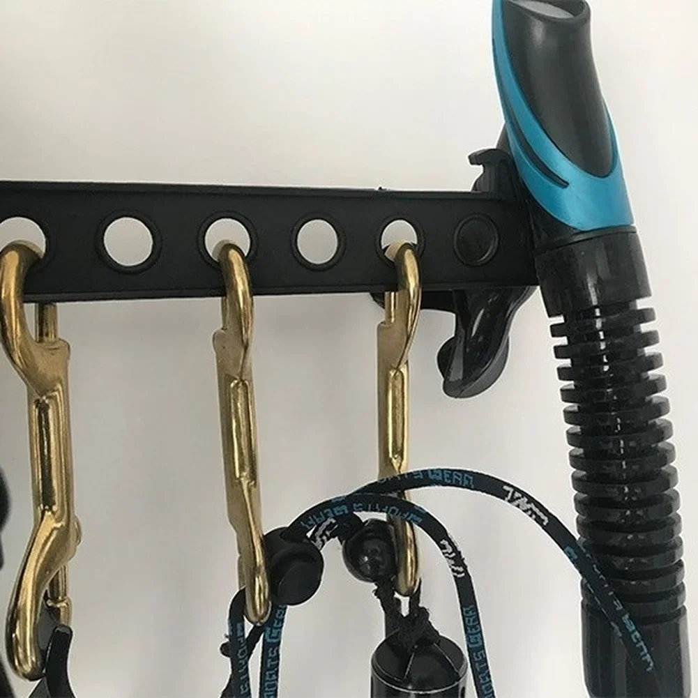 

For Dive Gear Hanger Foldable Portable Scuba Rack for For Dive Computer Flashlight Zinc Alloy 32.5cm x 10.5cm 105g Black