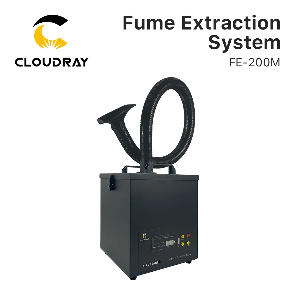 Cloudray Fume Extraction System FE-200M For Light Duty on Laser Marking Coding and Engraving Machine