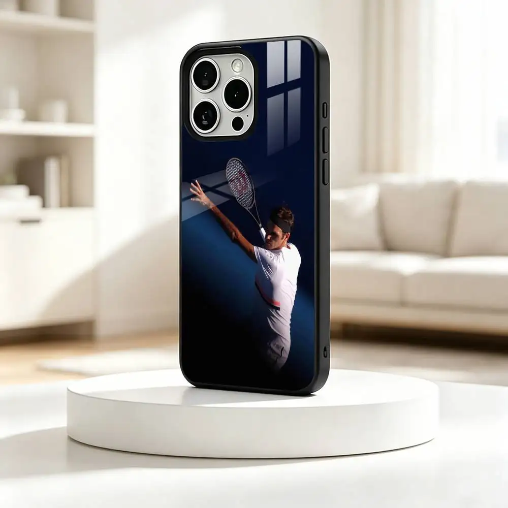Tennis R-Roger Federer   Phone Case For iPhone17,16,15,14,13,12,11 Plus,Pro Compatible with magnetic wireless charging
