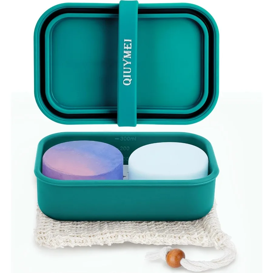 

Силиконовый контейнер для мыла для путешествий, герметичный чехол для мыла для путешествий с сливным слоем, портативный держатель для мыла в форме бара, коробка для мыла с мылом