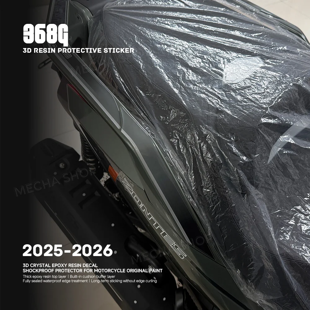 2025 2026 Passenger Handlebars 3D Scooter Stickers For Zontes 368 G 368G