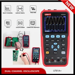UNI-T UT81A+ UT81C+ Handheld Digita Oscilloscope Transistor Test Multimeter 250MSa/s Sampling Rate 50MHZ Signal Generator