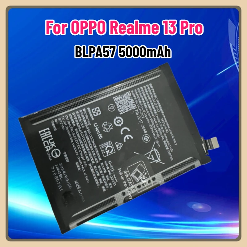 

BLPA57 5000mAh Battery for OPPO Realme 13 Pro Mobile Phone Battery RMX3952 RMX5002