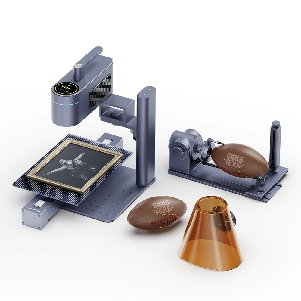 

Портативный лазерный гравировальный станок 8K 240 000 мм/мин LP4, двойной лазерный гравер, автоматический переключатель, ИК/диод для металла/дерева/акрила