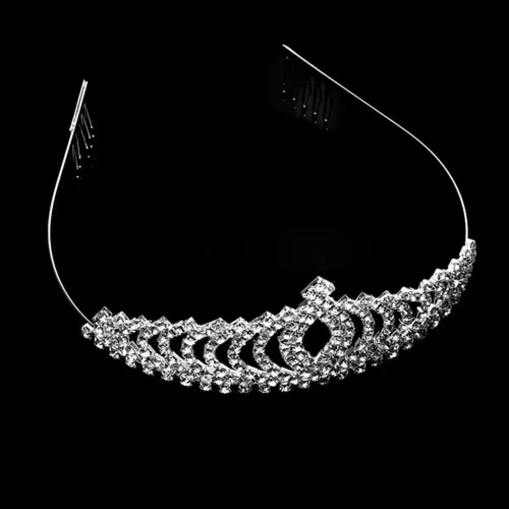 Shimmering Crystal Bridal Tiara, Gorgeous Rhinestone Princess Crown, Stunning Wedding Prom Party Jewelry Gift