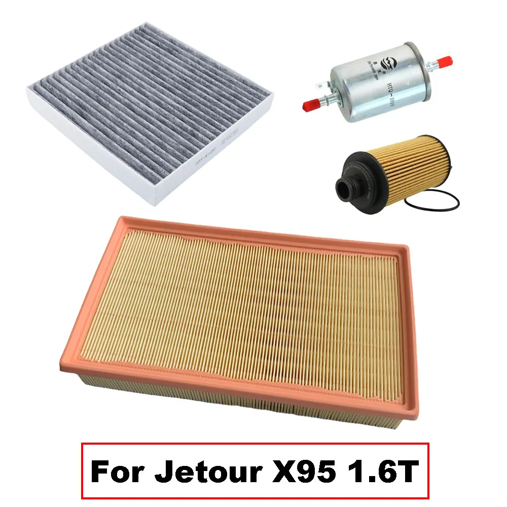 

Комплект автомобильных фильтров для Jetour X95 1.6T 360TGDI 2020 2021 2022 2023 Воздушный фильтр Chery/масляный фильтр/газовый топливный фильтр/запасные части фильтра переменного тока