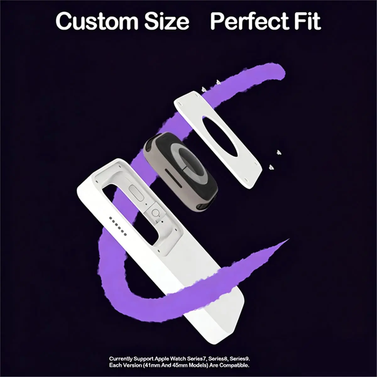 

(A75T) Чехол для 3D-печати для IWatch Pod, защитный чехол, совместимый с Iwatch, расширенная поддержка iPod для Apple Watch 4/5/6/7/8/9/10, аксессуары 45 мм