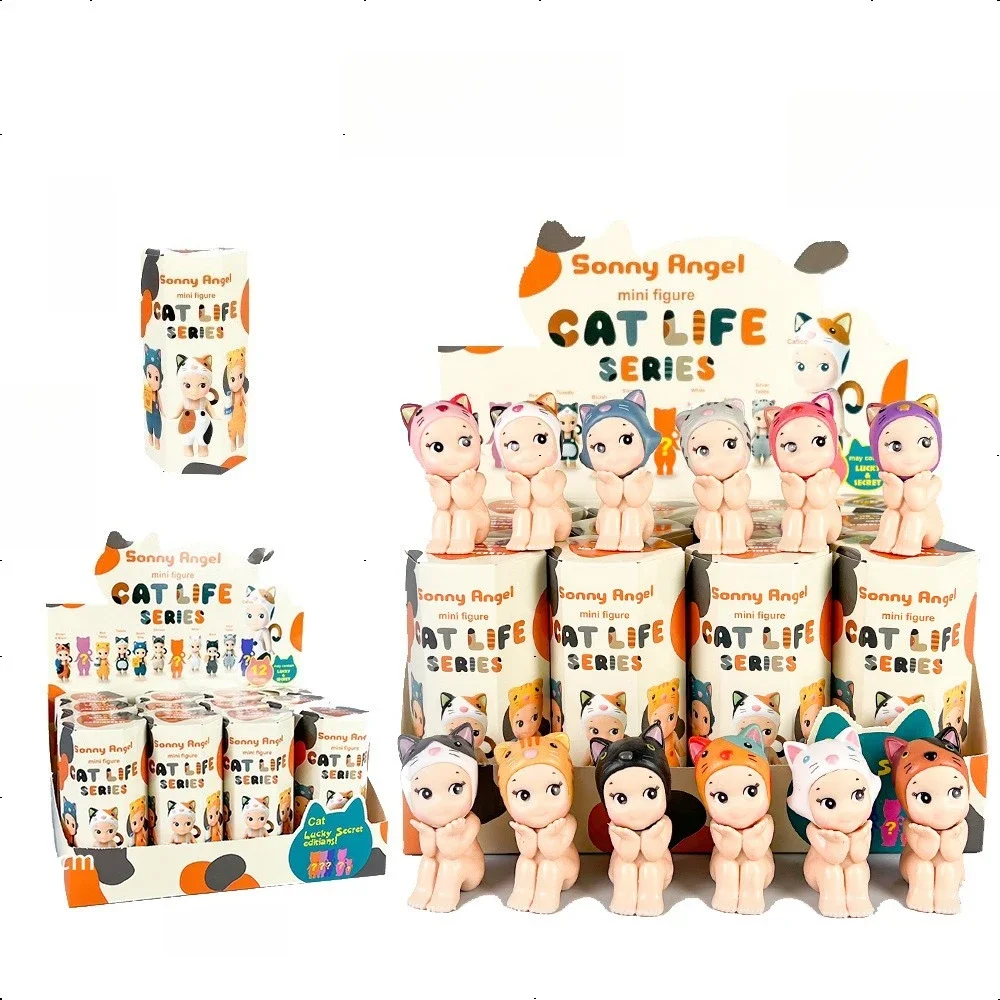 

1-12pc Sonny Angel Hippers Blind Box Sitting Posture Anime Figures Decoration Toys Dolls for Childrens Birthday Random Gifts Set