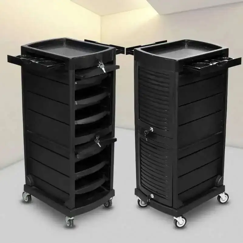 Japanese Style Nail Salon Trolley Barber Shop Storable Originality Trolley Multifunctional Modern Furniture Skjuta En Vagn HBSC
