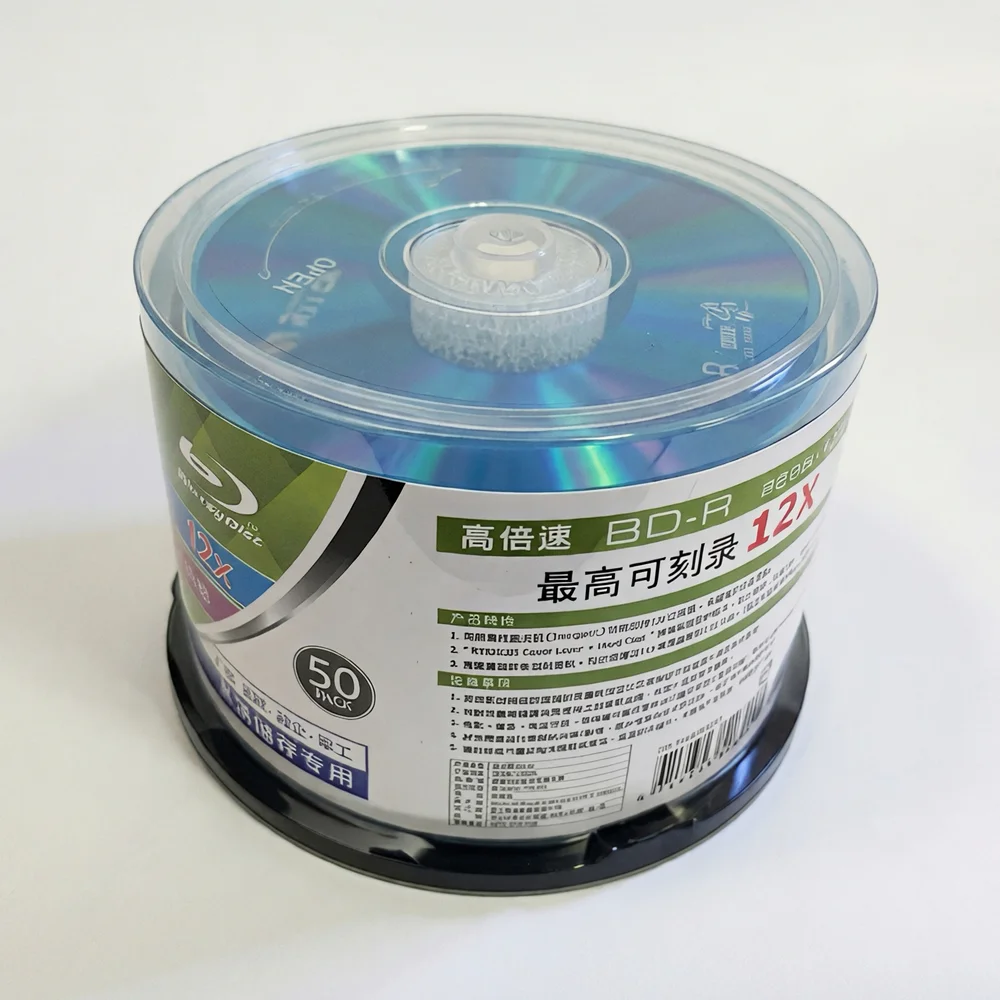 Bluray BD-R 25GB Blue Ray Disc BDR 25G 12X 50PCS/Barrel - AliExpress 7