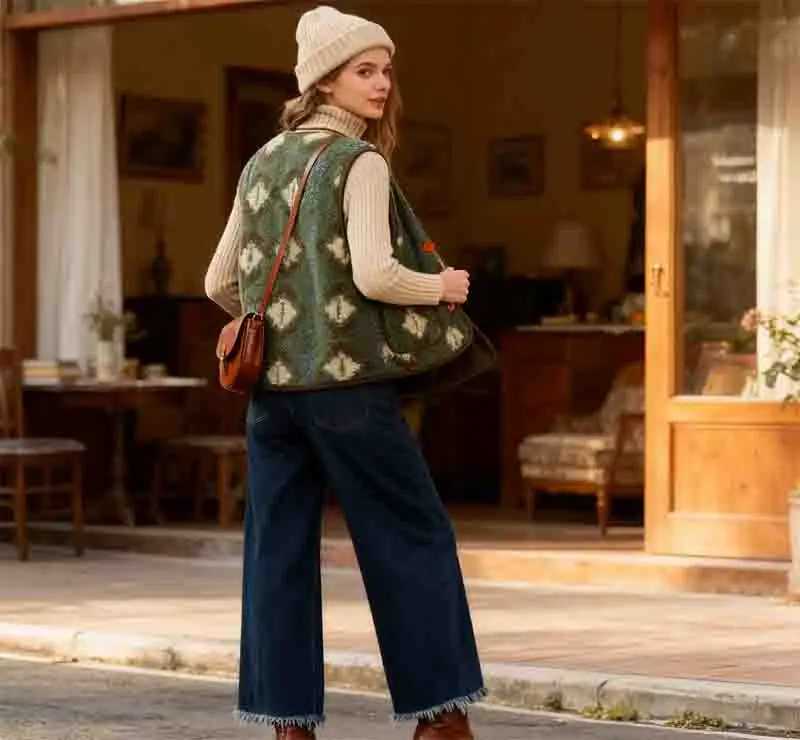 

Vests Waistcoats Thick Womens Y2K Black Winter Velvet Plush Padded Slim Fit French Style Exquisite Business Casual Anti-Wrinkle