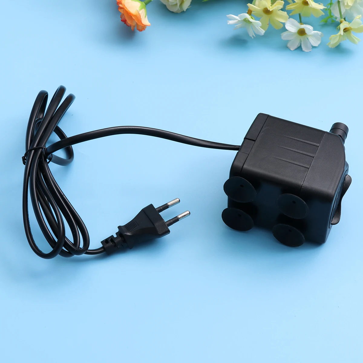 

Mini Powerful Submersible Water Pump with Power Cord for Fountains Ponds Aquarium Fish Tank Statuary with (Black)