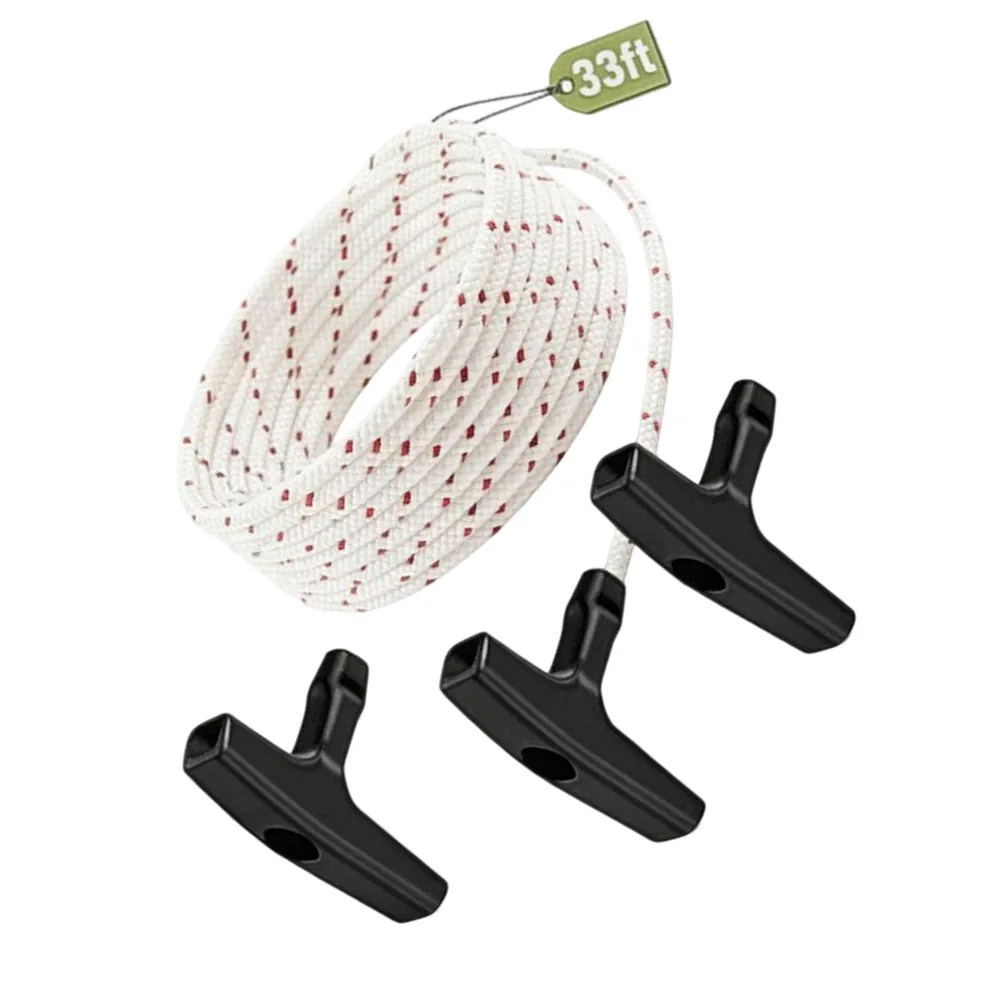 For Snowblowers 3 Handles Kit Starter Rope Snow Removal As Shown Outdoor Snow Removal Equipment Extended Reach