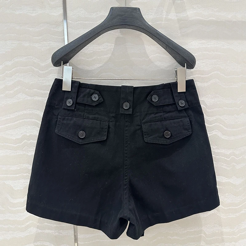 

Women's shorts New asymmetrical slim fit high waisted mini pants for summer 2025 Retro pure cotton super shorts y2k Denim shorts