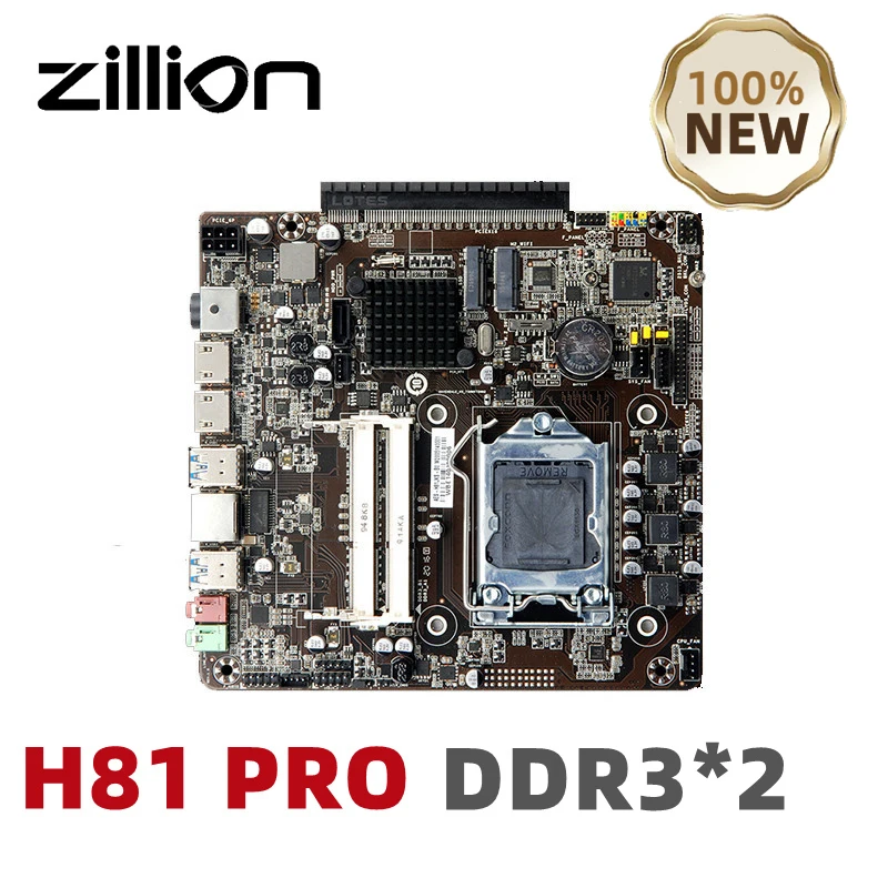 Zillion-Mini itxマザーボード,lga 1150プロセッサと互換性,第4世代のCPU,デュアルチャネル,ddr3,pci Express x16スロット,独立したコンピューターグラフィックスカード,新しいH81