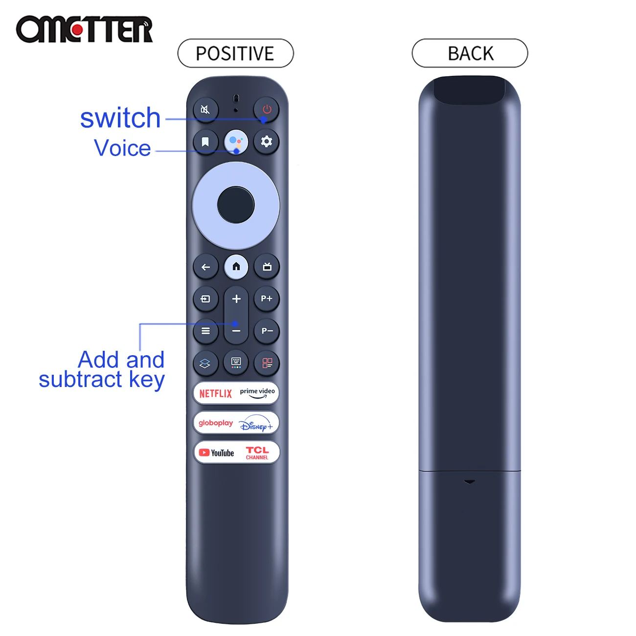 Suitable for TCL Voice Version Smart TV Remote Control RC902V FMR1 RC902V FMR2 RC902V FMR4 Universal 50/75C725 50P725G 55C728