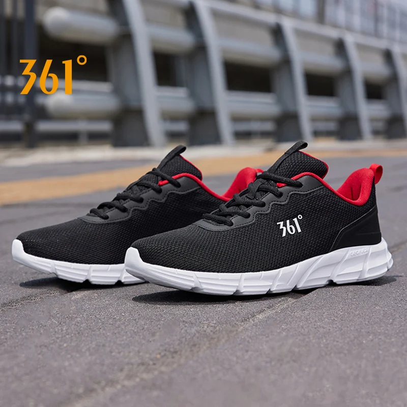 

361 Degrees Men Running Sports Shoes Mesh Breathable Casual Shock Absorption Cushioning Non-Slip Routine Sneakers Male 671832280