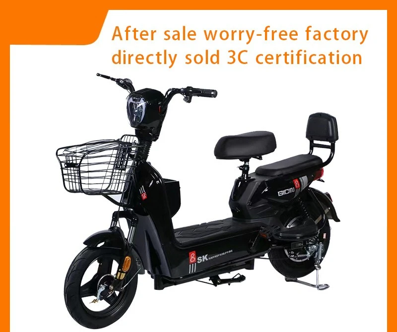 350W Electric Motorcycle 48V Ebike for AdultsHigh-Speed Electric Bicycle with Removable BatteryDual Disc Brakes80-120KM Range