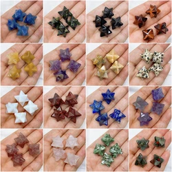 13MM Merkaba Star cristallo naturale quarzo pietra Wiccan energia guarigione gemma gioielli fai da te decorazione della casa regalo acquario
