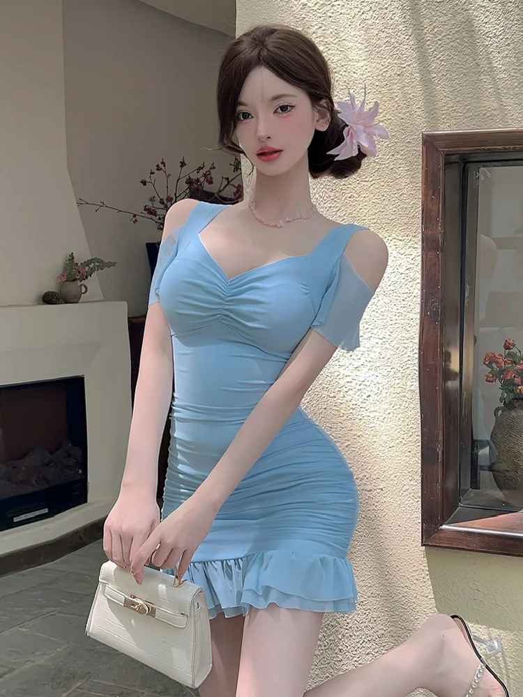 

Sweet Pure Desire Сексуальная ort Sve V-Ne Облегающая юбка Dr с кружевной отделкой и бретельками Платье для бровей