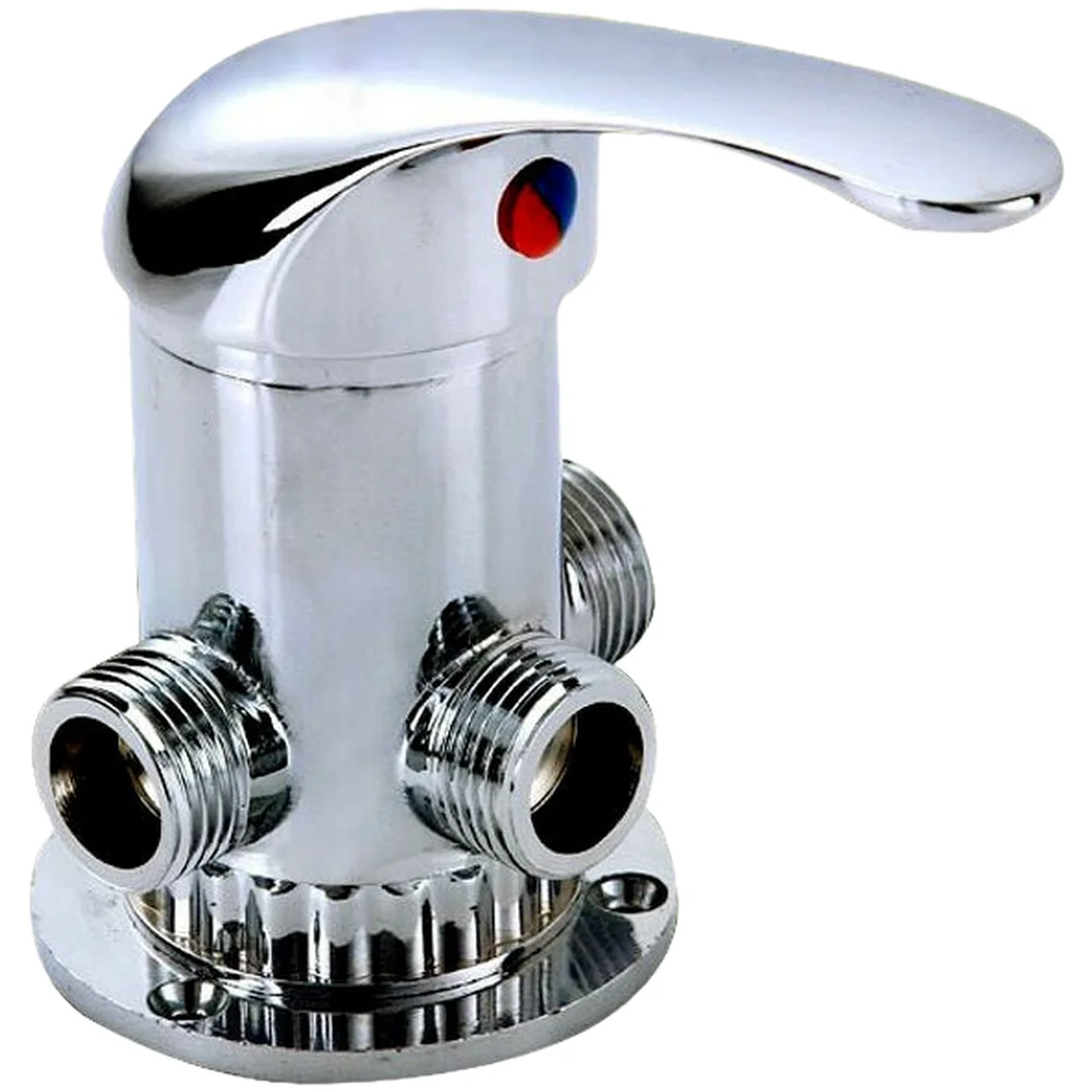 Thermostatic Solar Water Heater Mixing Valve for Bathroom Shower Systems with 180 Degree Rotating Handle and Alloy Construction