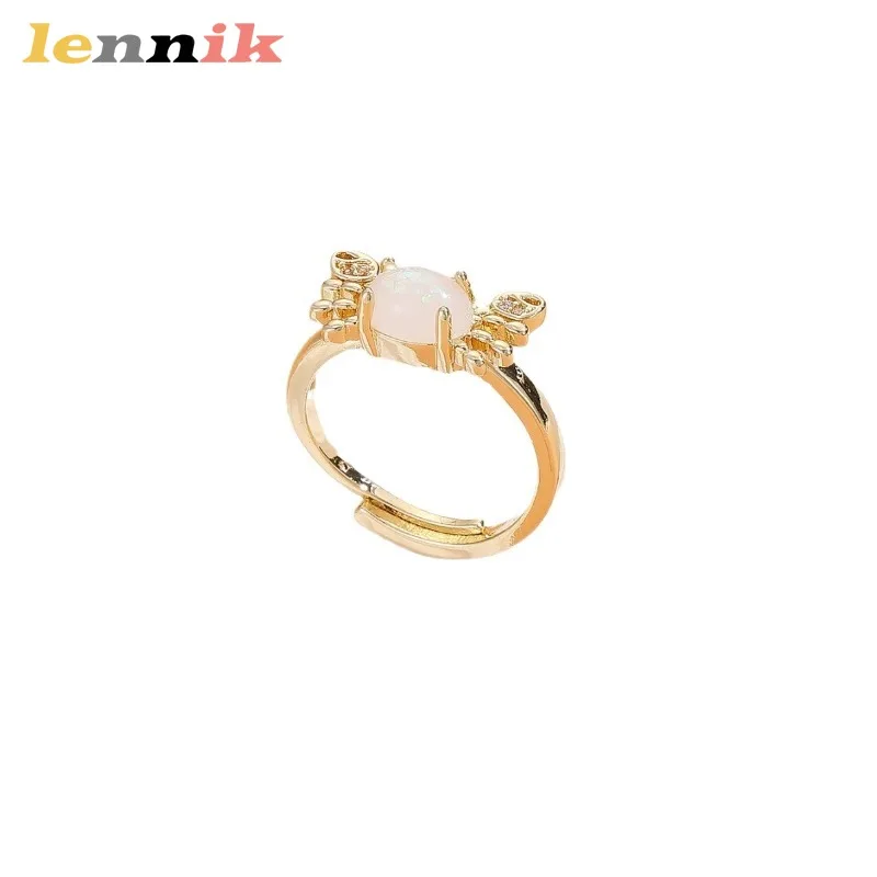 خاتم السلطعون الأنيق من حجر القمر، مجوهرات إبداعية أنيقة وفريدة من نوعها للنساء، خاتم إصبع سرطان البحر بتصميم متخصص مرصع بالألماس