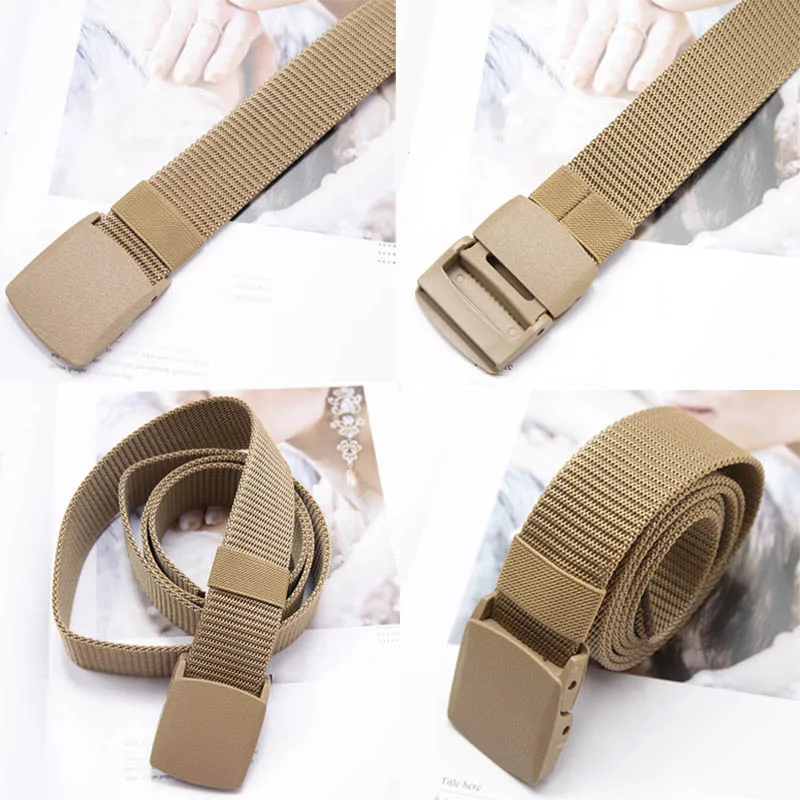 New Automatic Buckle Nylon Belt Outdoor Multifunctional Canvas Belt High Quality Men Belt