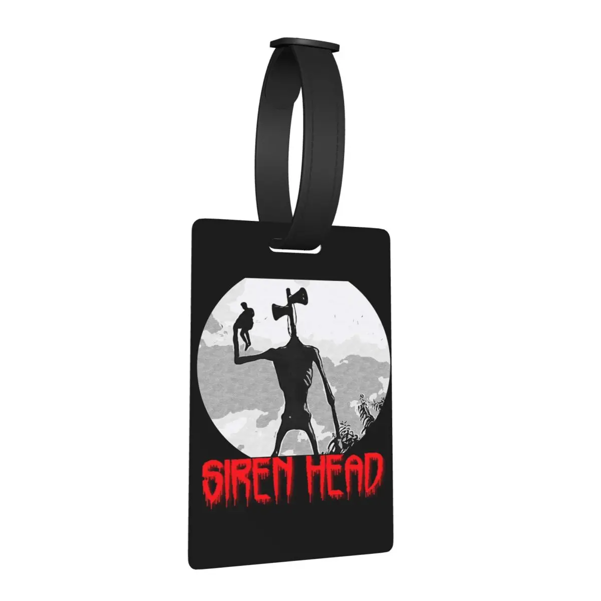 

Siren Head 1 Luggage Tags Suitcase Accessories Travel Cute Baggage Boarding Tag Label Holder ID Name Address