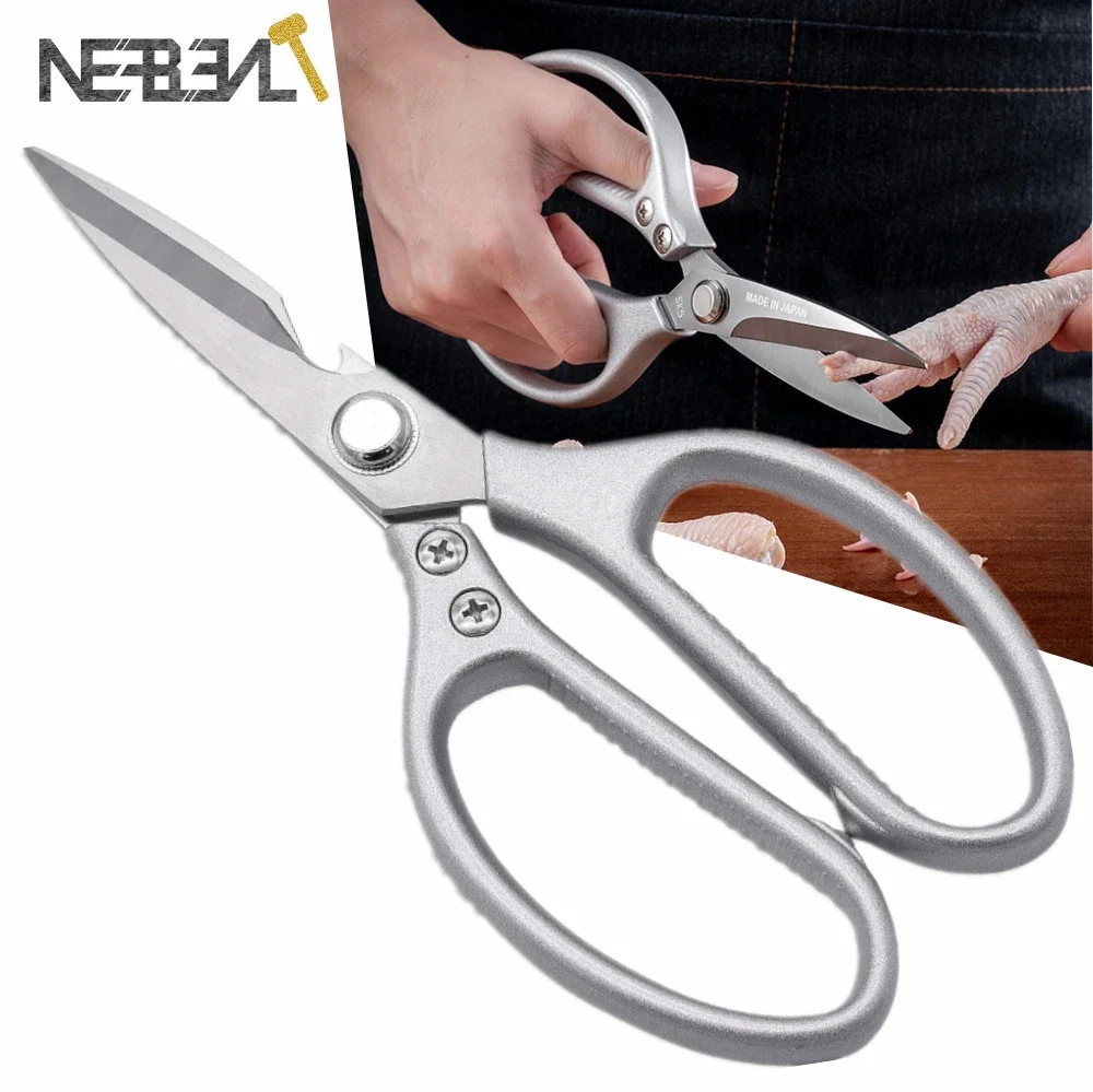 

NEFBENLI Kitchen Scissor Stainless Heavy Duty Shears for Cutting Chicken Beef Poultry Fish Meat Vegetables Scissors Purpose