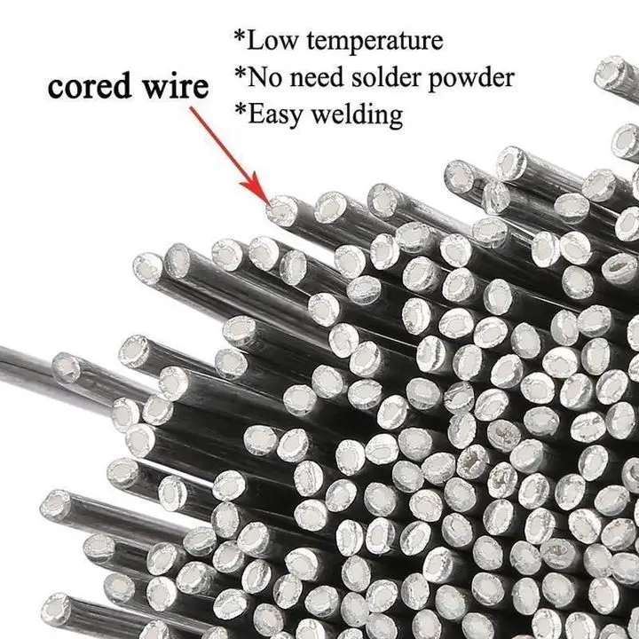 Imagem -02 - Cobre e Alumínio Flux Welding Rod Cored Wire Ferramenta de Solda de Alumínio de Aço Solda de Fluxo de Solda Cored Wire Hand Tool