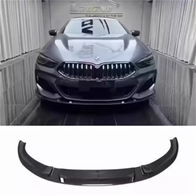 For BMW 8 Series 840 850 2019-2022 High Quality Carbon Fiber Bumper Car Front Lip Diffuser Spoiler Air Knife Cover