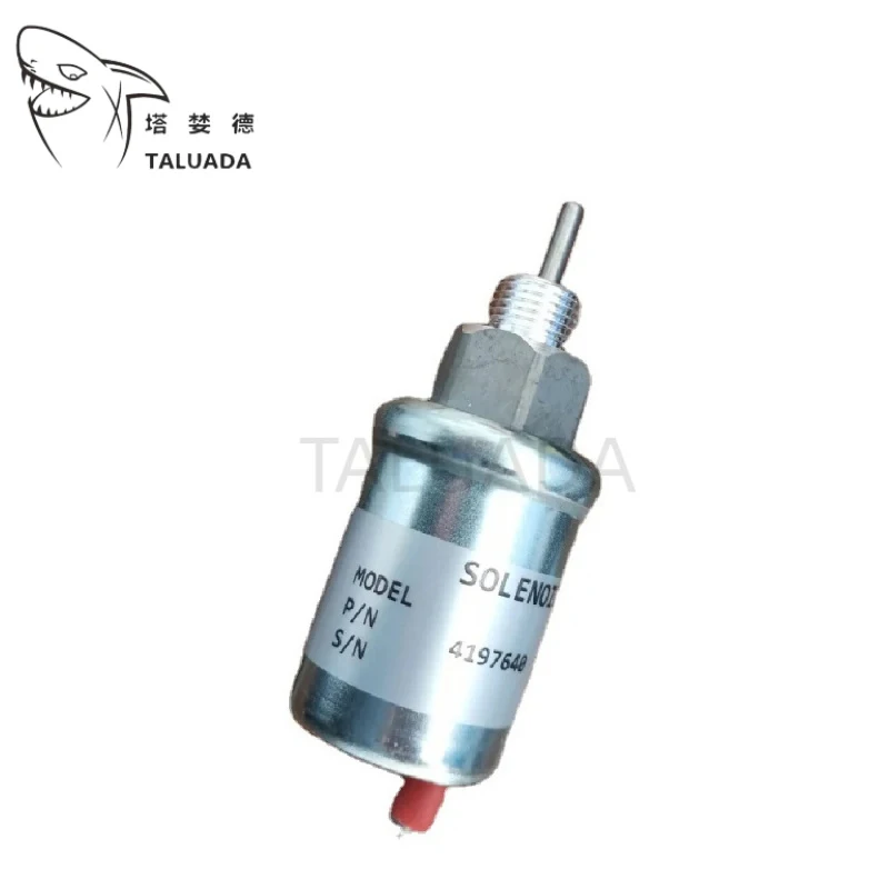 

185206420 4197640 Flameout Solenoid Valve U85206452 12V Solenoid New For Excavator Loader Engine High Quality