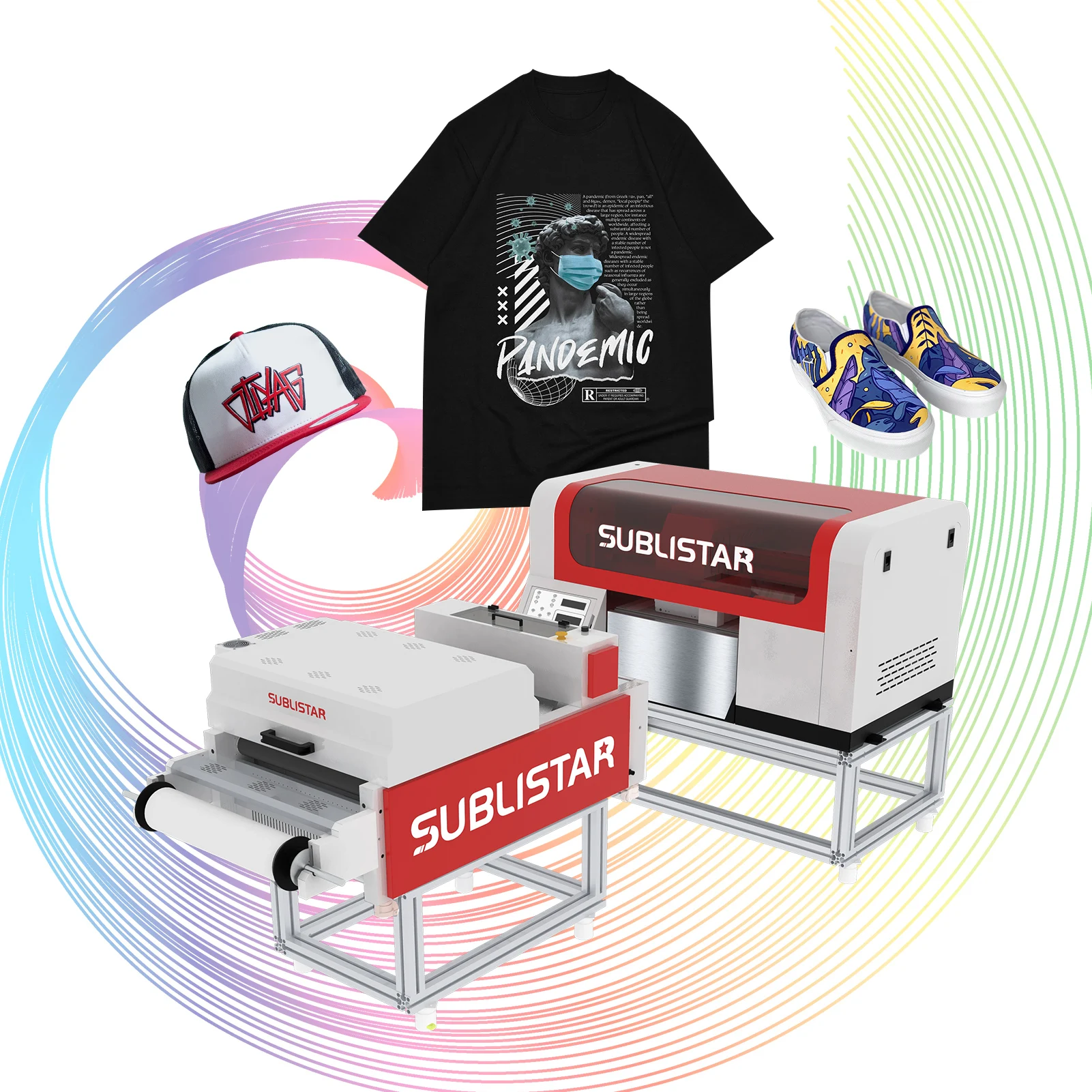 Wholesale T-shirt Small Business 12 Inch DTF Cloth Machine Printer & Shaker A3 DTF Printing Transfer