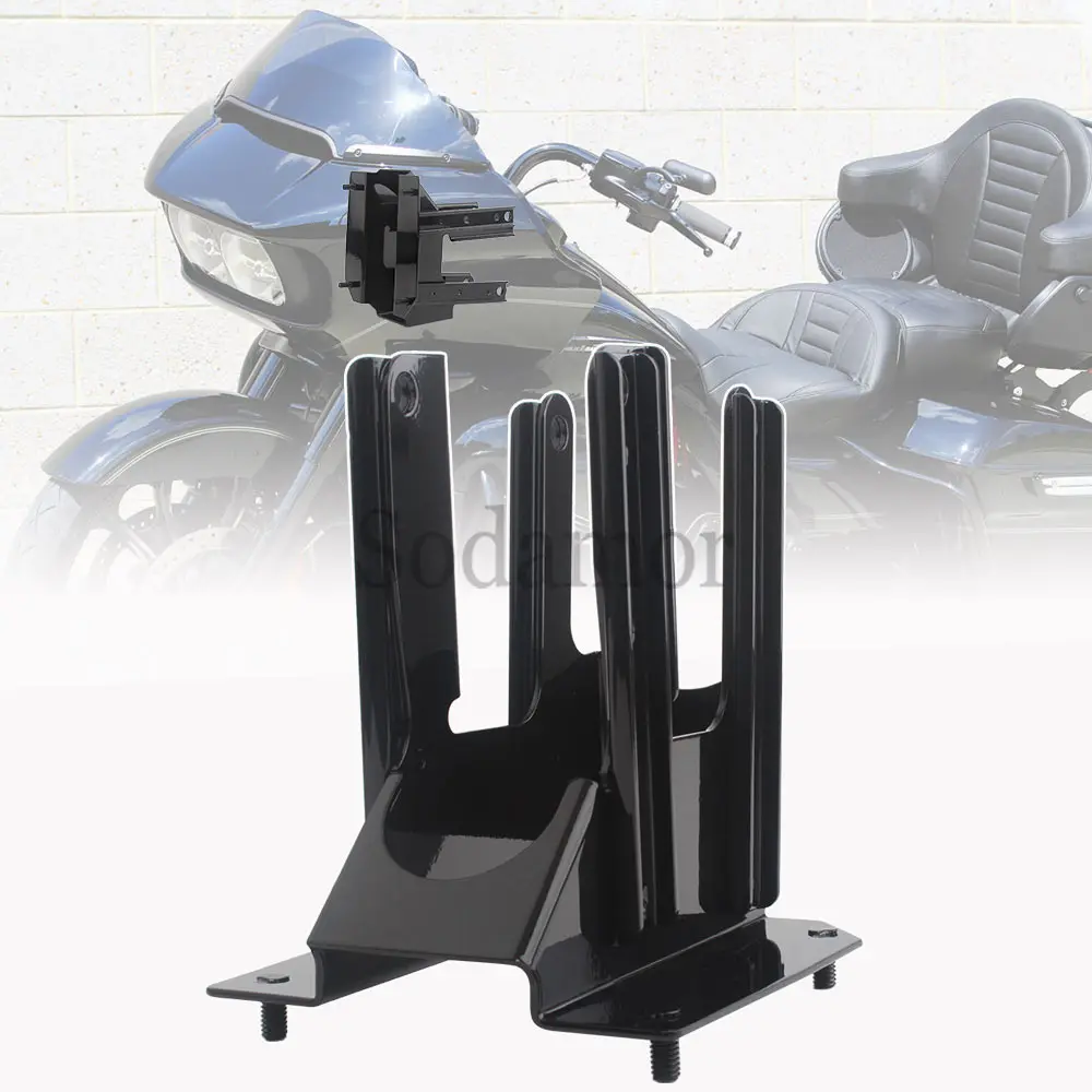 For Harley Touring CVO Ultra Road Glide FLTRU FLTRX Motorcycle upper Front Support Fairing Mount Bracket Accessories 2010-2013