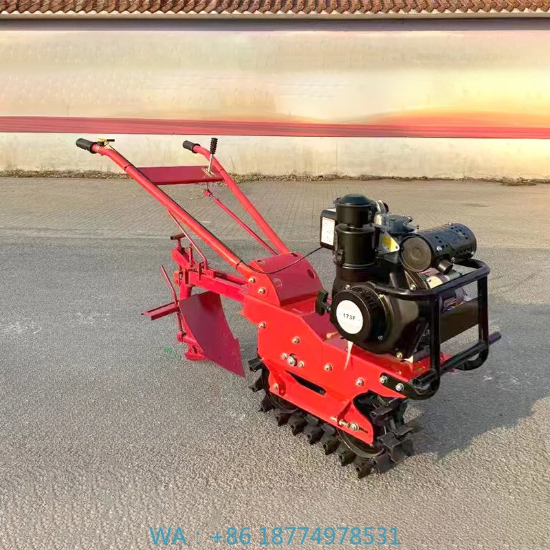 

Tilling Machine Small Agricultural Tillage Chain Rail Small Micro-Tiller Agricultural Plowing and
