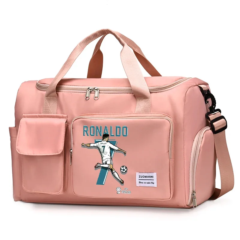 Cristiano Ronaldo printed travel bag size 7 large capacity crossbody bag waterproof and wear-resistant sports Gym handbag