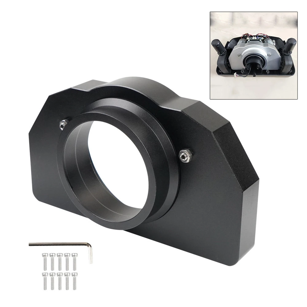 

For Sim Racing Bearing Mount Gaming Adapter Gaming Steering Wheel Holder Gaming Accessories Black Quick To Install