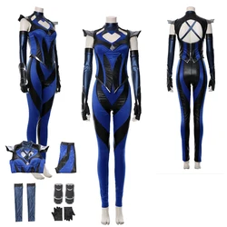 Kitana Cosplay Women Costume Game Mortal Cos Kombat Outfit Tops Pants Full Set Adult Girls Halloween Carnival Disguise Suits