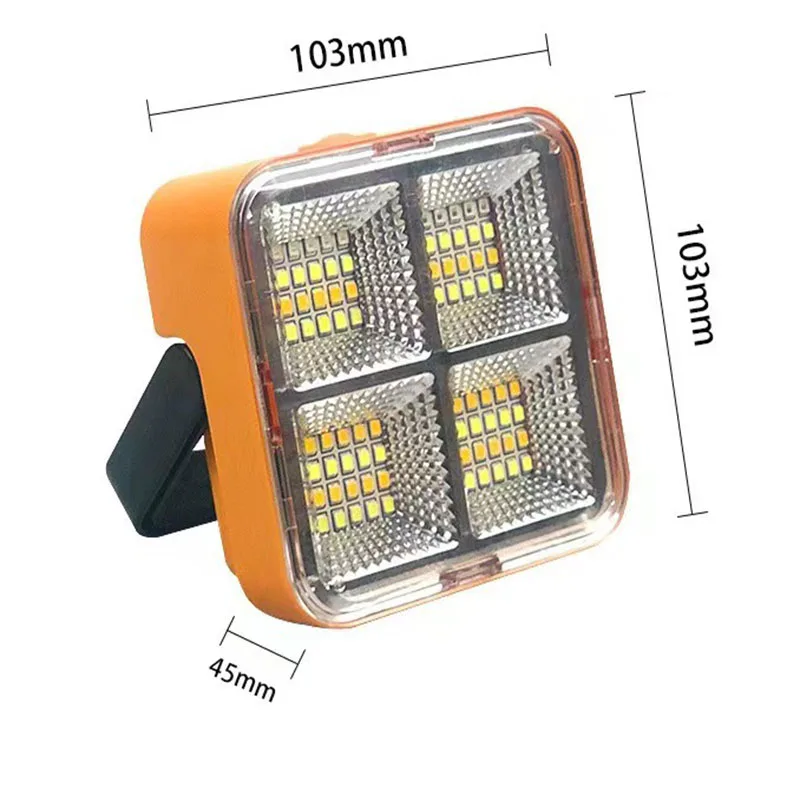 Portable Solar LED Light Handheld Rechargeable Outdoor USB for Camping Lantern Picnics Hiking Spotlight Emergencies Lightweight