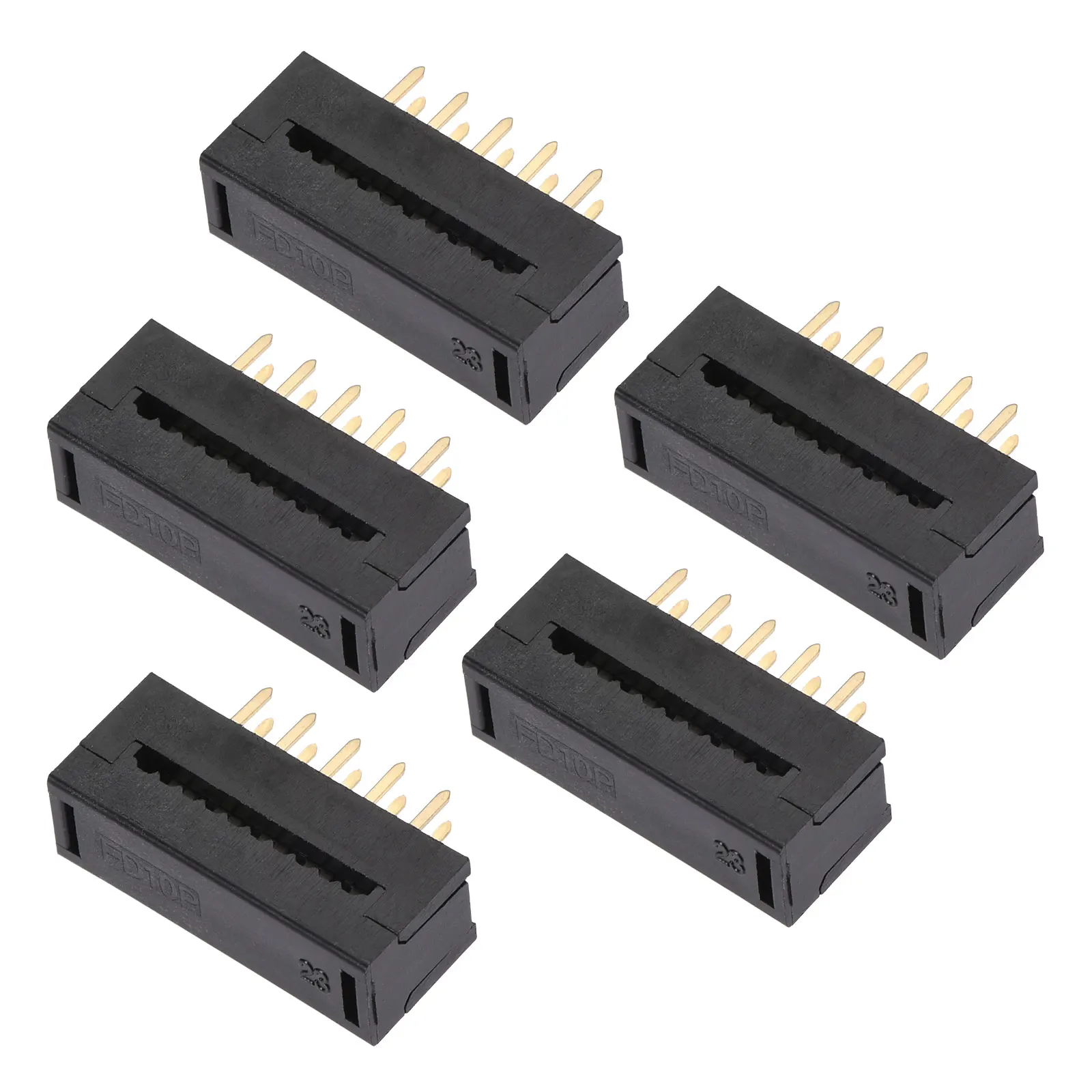 

10Pcs 10P/14P/16P/20P/34P/40P Double Row 2.54mm Pitch Pin Header Socket Connector Transition Plug Socket for Flat Ribbon Cable