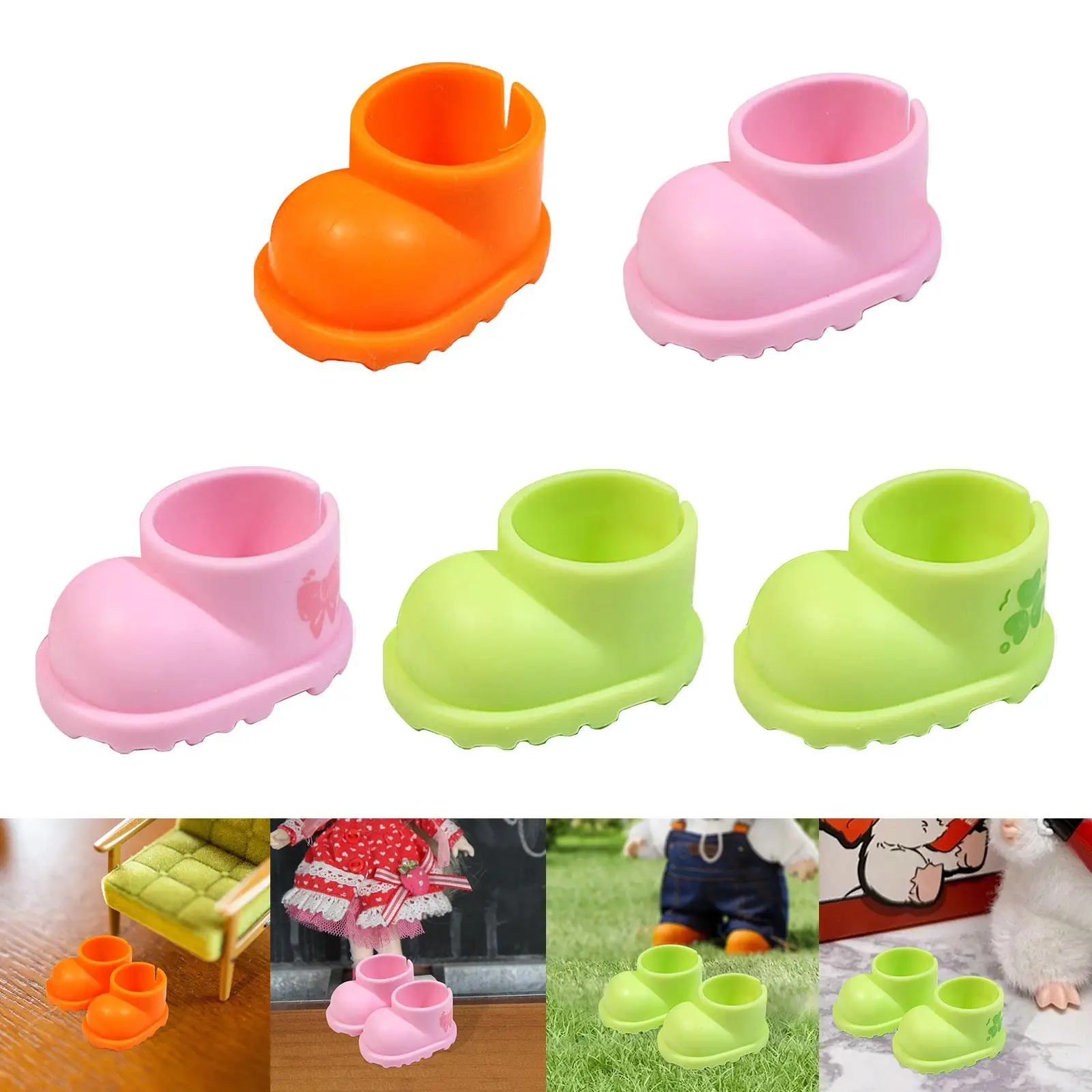 

Doll Shoes Decoration Cute Detachable Make Your Own Dolls Handmade Costume Accessories for 6.69''or 5.91'' Dolls for Kids